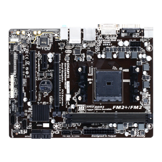 Gigabyte GA-F2A88XM-HD3P Manuals