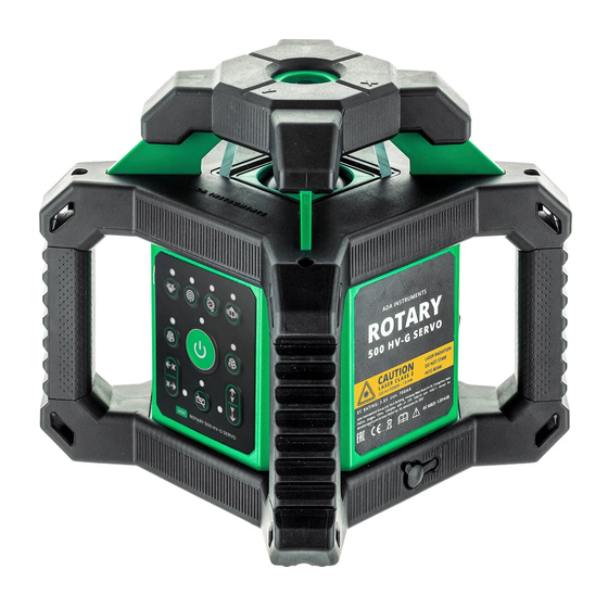 ADA INSTRUMENTS ROTARY 500 HV Instruction Manual