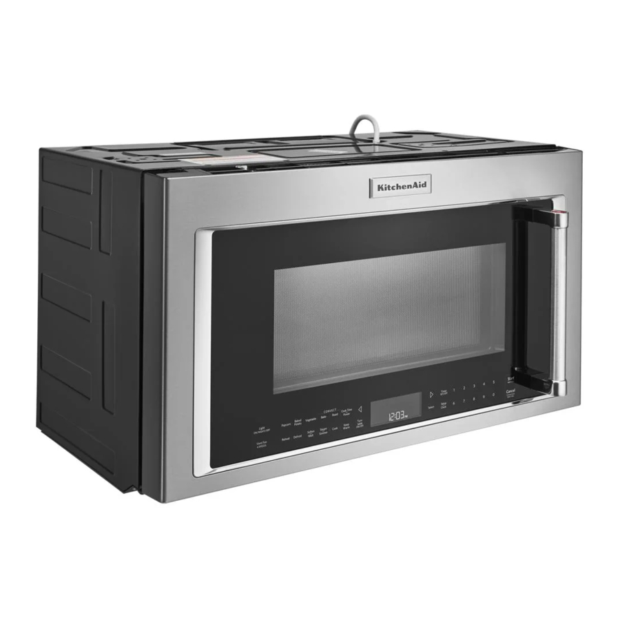 KitchenAid KMHC319 - 30" 1000-Watt Microwave Hood Combination with Convection Cooking Manual