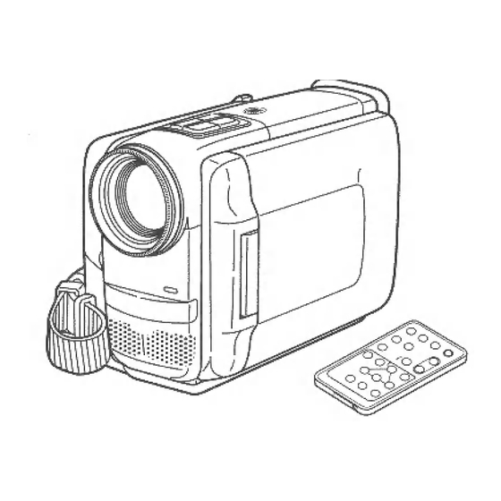Panasonic Digital Palmcorder PalmSight AG-EZ20UP Operating Instructions Manual