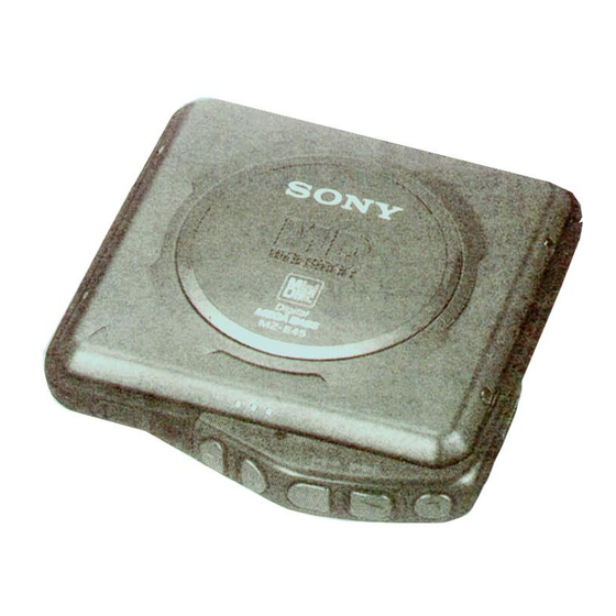 Sony MZ-E44 Service Manual
