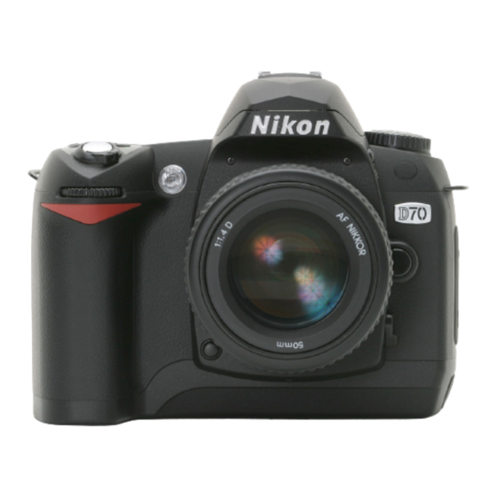 Nikon D70 Quick Start Manual