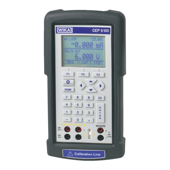 WIKA CEP6100 Operating Instructions Manual