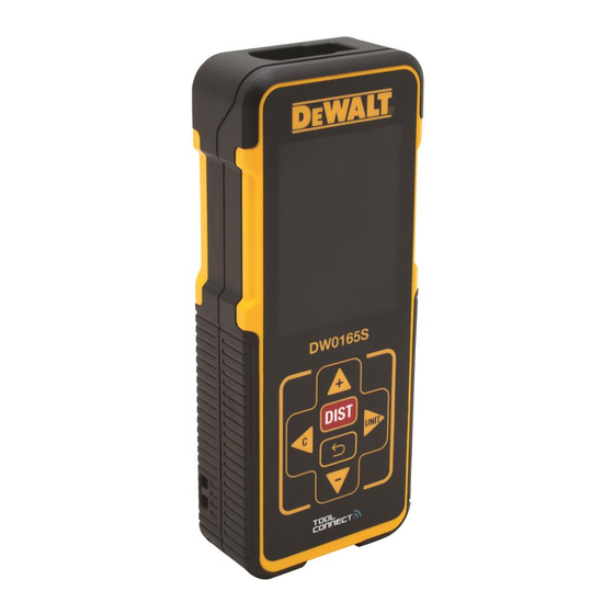 DeWalt DW0165 User Manual