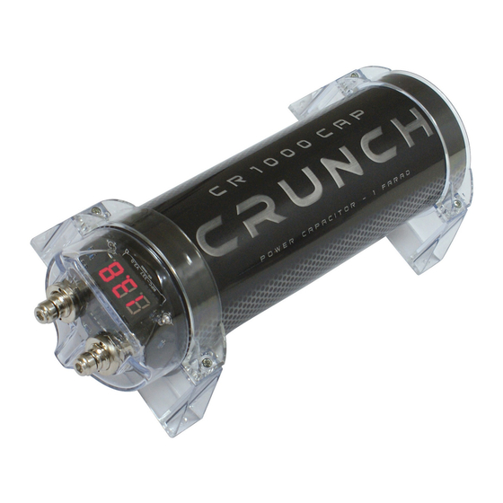 Audio Design Crunch CR1000CAP Owner's Manual