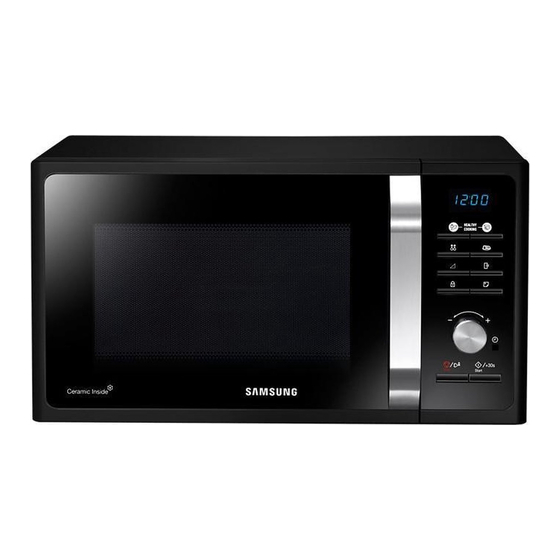 Samsung MS23F301TFK Owner's Instructions & Cooking Manual