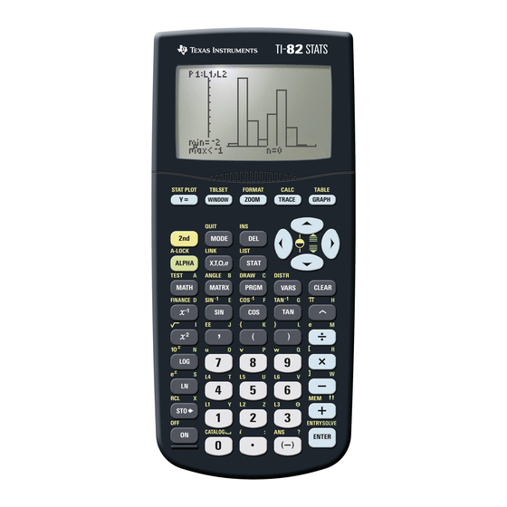 Texas Instruments TI-82 STATS Getting Started