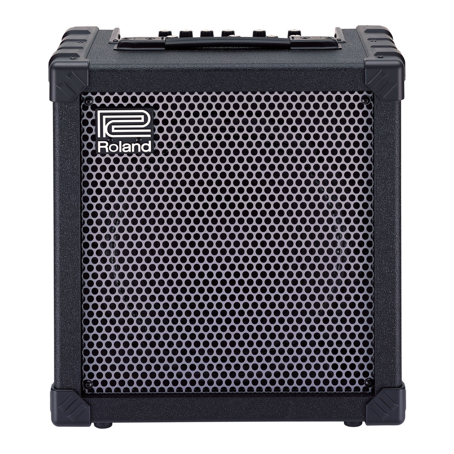 Roland CUBE-60 - Guitar Amplifier Manual