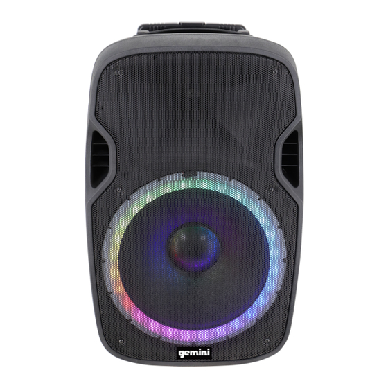 Gemini GPA-115BT-PK Manual