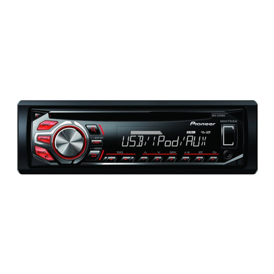 Pioneer DEH-X2650UI Owner's Manual