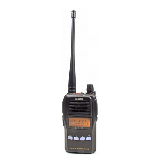 Alinco DJ-A446 Instruction Manual