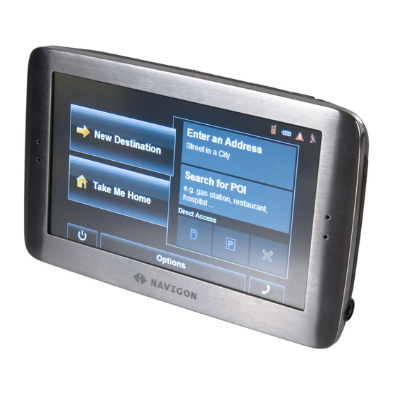 Navigon GPS Navigation Receiver 8100T User Manual