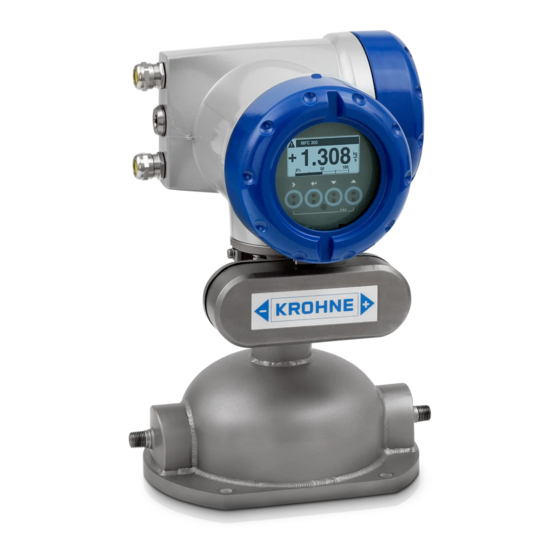 KROHNE OPTIMASS 3000 Handbook