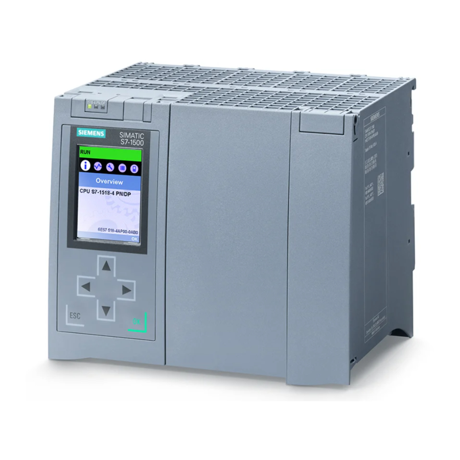 Siemens SIMATIC S7-1500 Getting Started