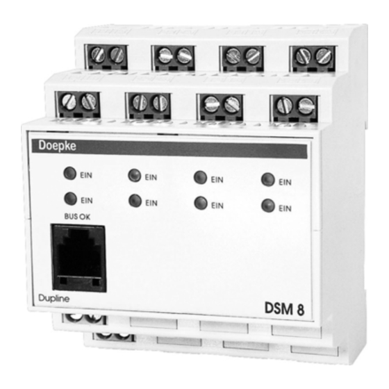 Doepke Dupline DSM 8 Operating Instructions Manual