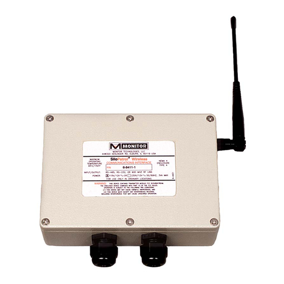 Monitor Technologies SiloPatrol Manuals