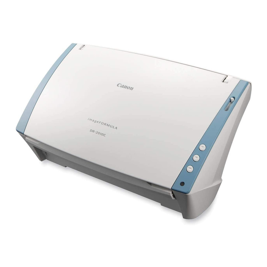 User Manuals: Canon IMAGE FORMULA DR-2010C Scanner