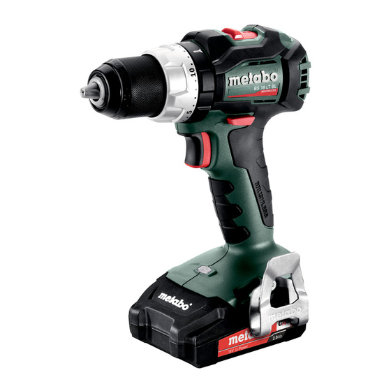 Metabo BS 18 LT BL Original Instructions Manual