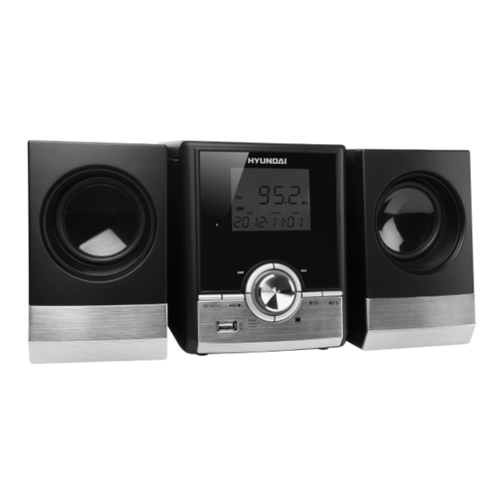 User Manuals: Hyundai MS 920 Au3 Micro System