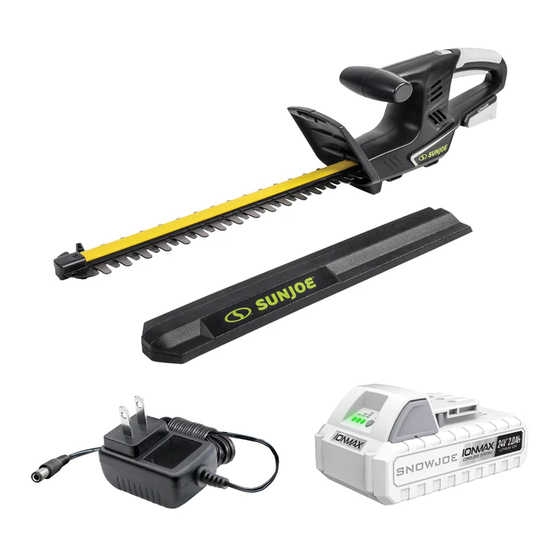 SNOWJOE SUNJOE 24V-HT16-LTE Manuals