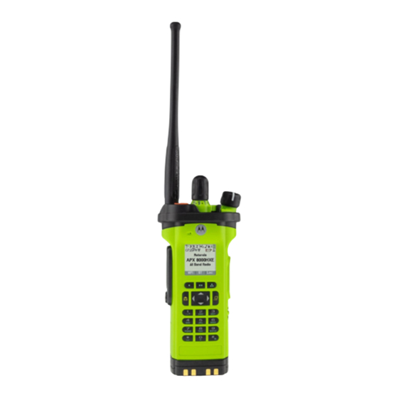 Motorola solutions APX 8000 2.5 User Manual