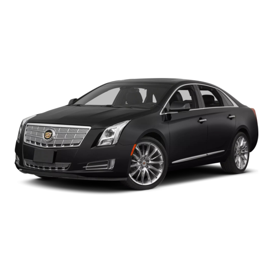 Cadillac 2013 XTS Personalization Manual