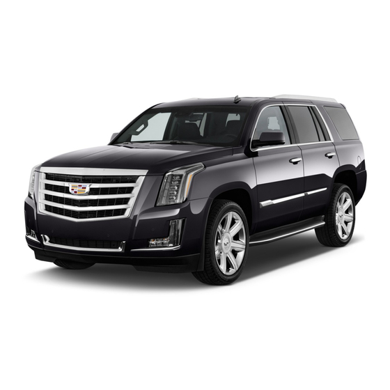 Cadillac Escalade 2016 Convenience/Personalization Manual