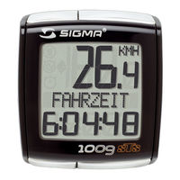 SIGMA SPORT BC 1009 sts Manual
