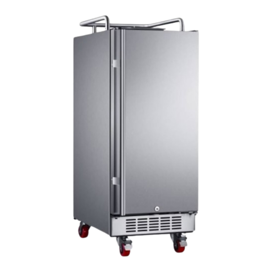 User Manuals: EdgeStar BR1500SSOD Outdoor Kegerator