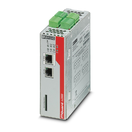 Phoenix Contact FL MGUARD RS4000 User Manual