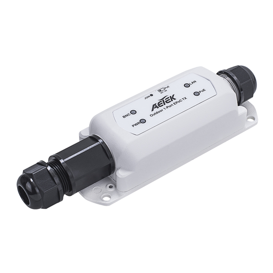 AETEK XE22-110-TX Quick Installation Manual