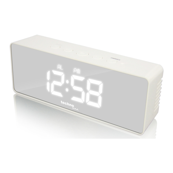 Techno Line WT475 Quartz Alarm Clock Manuals