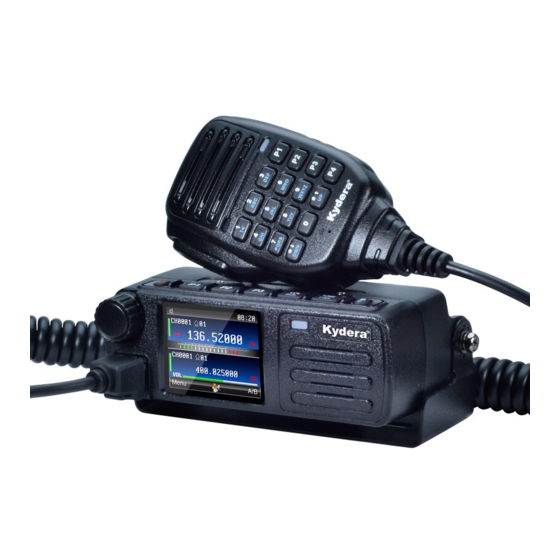 Kydera CDR300UV Manual