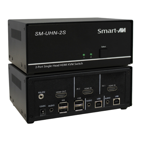 SMART-AVI SM-UHN-2S Quick Start Manual