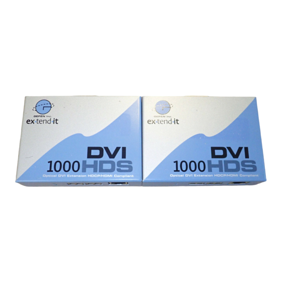 Gefen DVI-1000HD Manuals