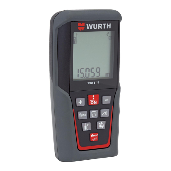 Würth WDM5-12 Manuals