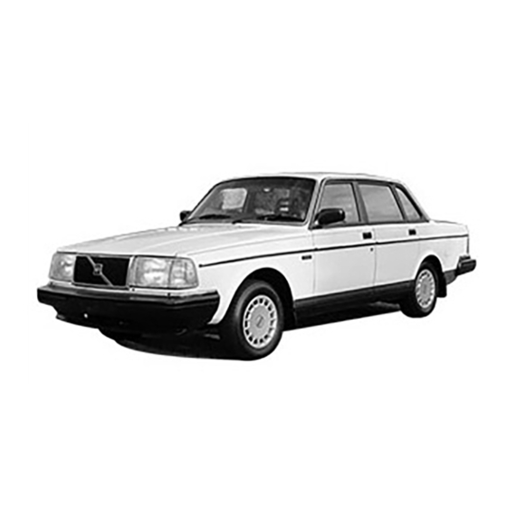 Volvo 740 1987 Installation Instructions Manual