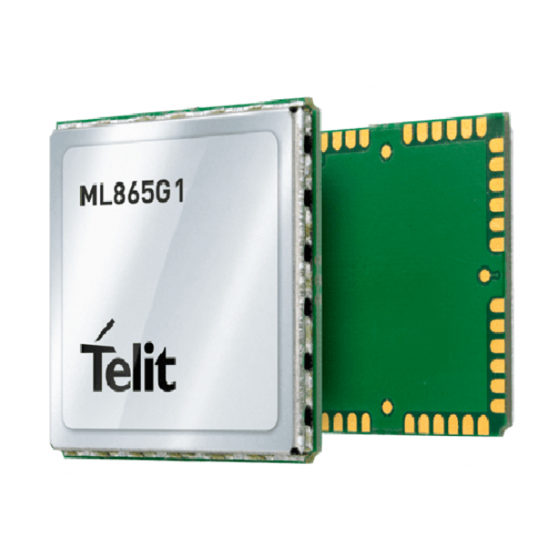 Telit Wireless Solutions ML865G1 Hw User Manual
