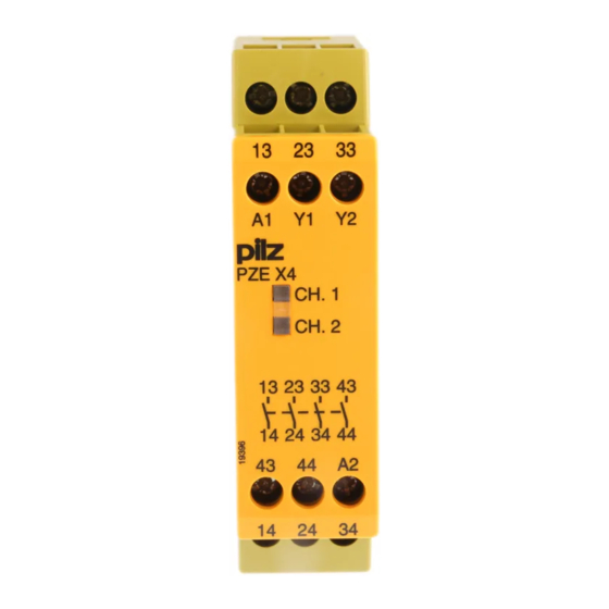 Pilz PNOZ X Series Operating Instructions Manual