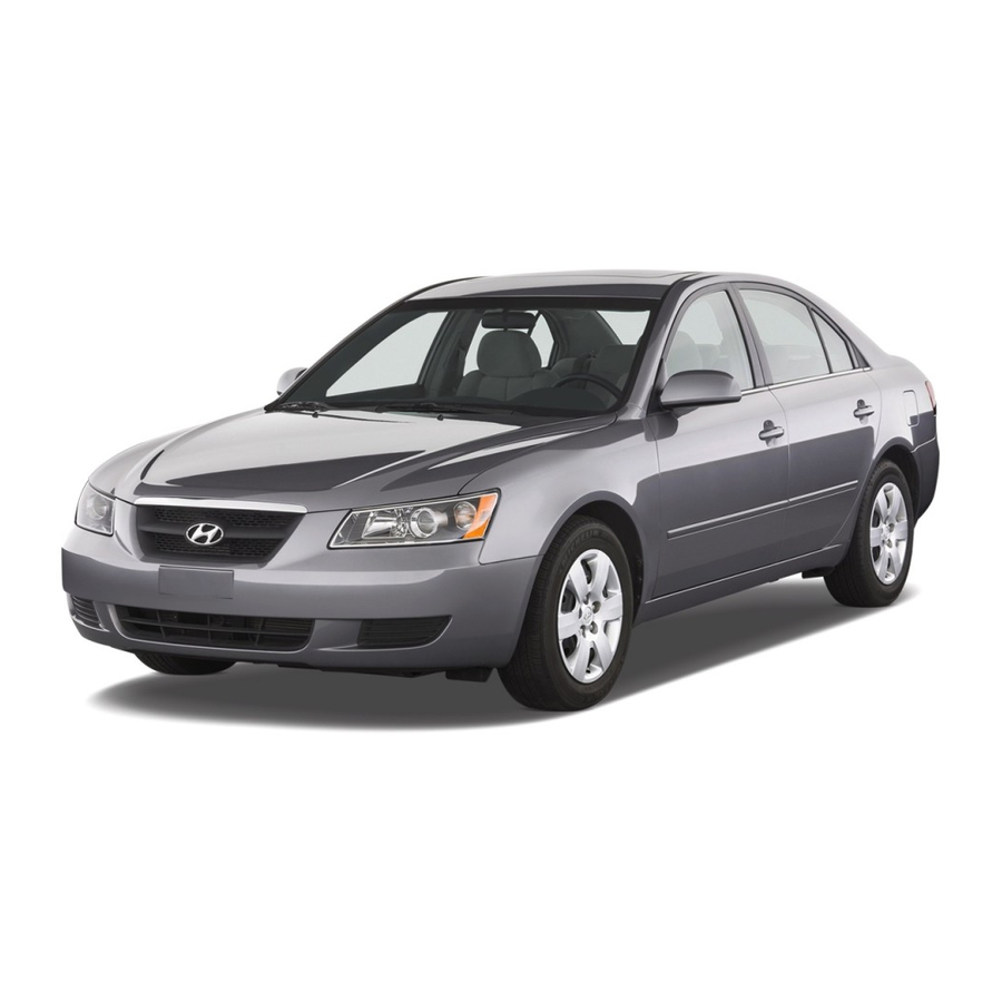 Hyundai 2008 Sonata Owner's Manual