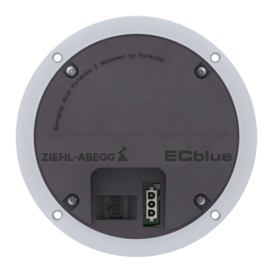 ZIEHL-ABEGG ECblue RE Series Assembly Instructions Manual