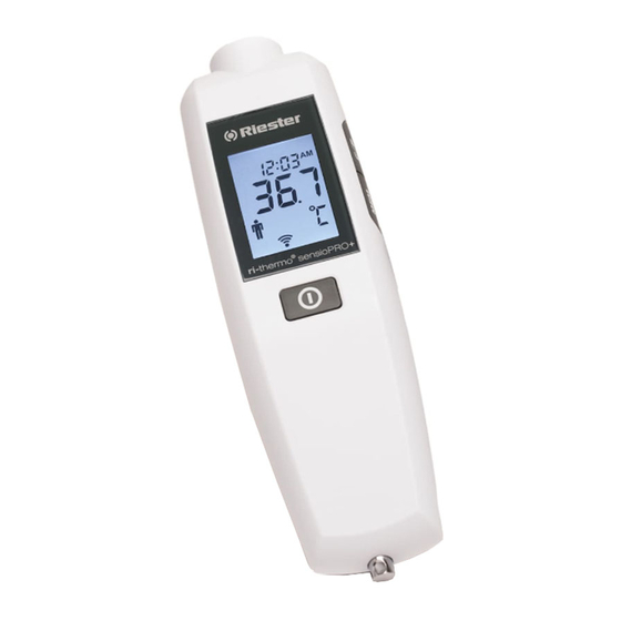 Riester ri-thermo sensioPRO+ Quick Start Manual