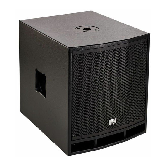 thomann the box CL 112 Sub MKII User Manual