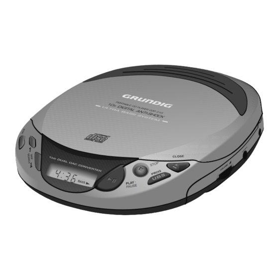 Grundig CDP 310 Service Manual