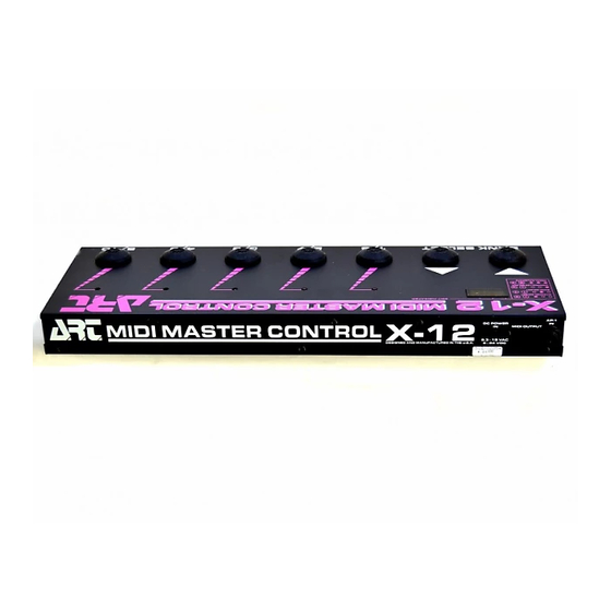 Art X-12 User Manual