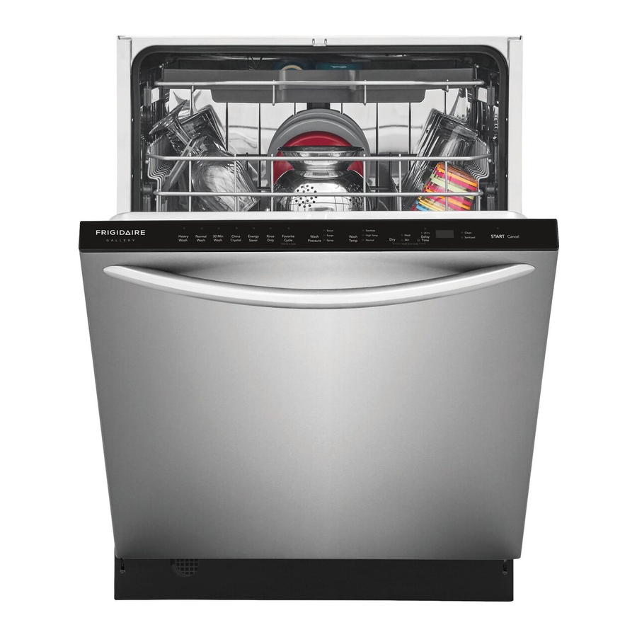 Frigidaire FGID2479SF - Gallery 24" Built-In Dishwasher with EvenDry System Manual