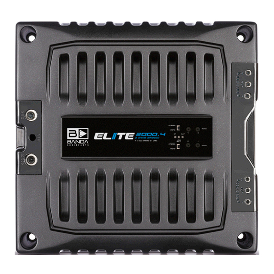 Banda Audioparts ELITE 2000.4 Instruction Manual