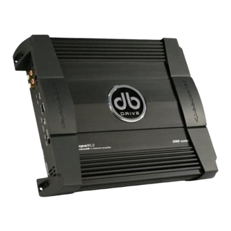 DB Drive Speed Series Amplifier SPA SPA1000D Manuals