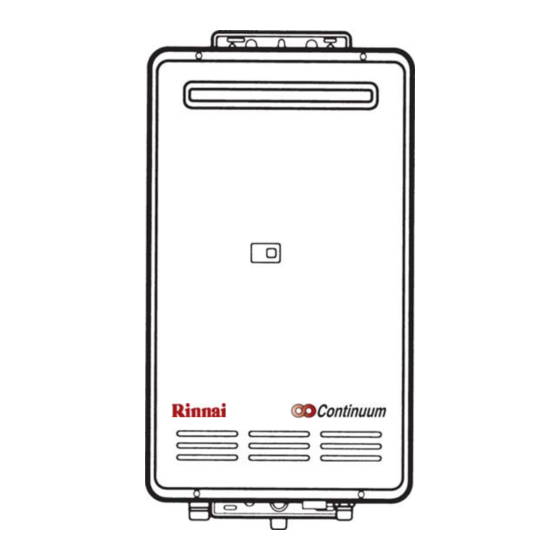 Rinnai CONTINUUM 2424WC Instructions For Use Manual