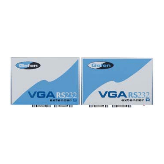 Gefen VGA RS-232 User Manual